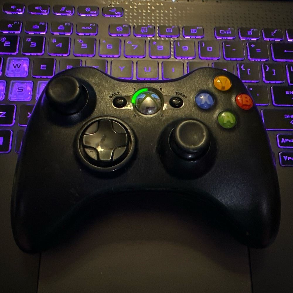 Microsoft Xbox 360 Wireless Controller Black OEM Authentic Gamepad